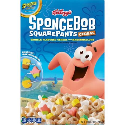 Kellogg S SpongeBob SquarePants Breakfast Cereal Vanilla Flavored With