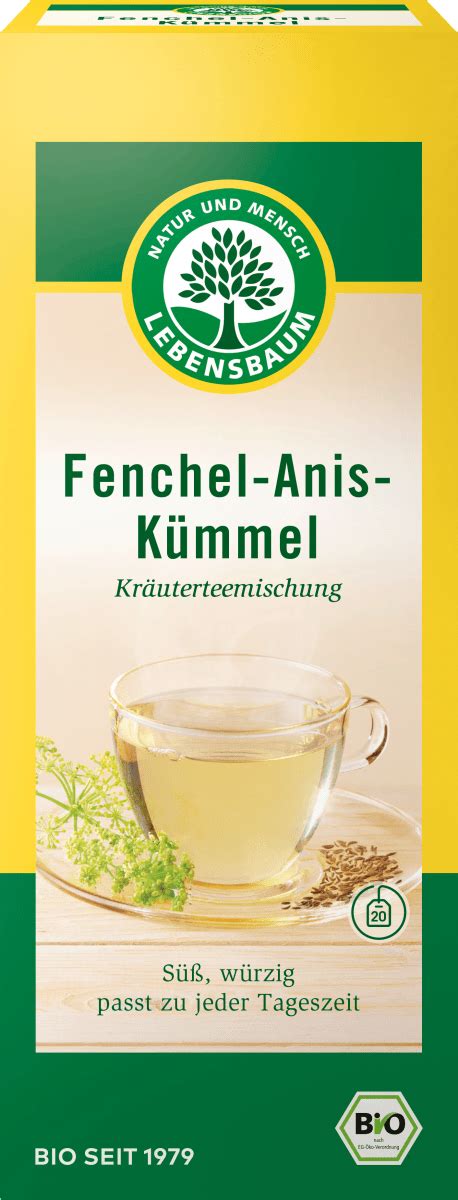 LEBENSBAUM Kräuterteemischung Fenchel Anis Kümmel 50 g dm at