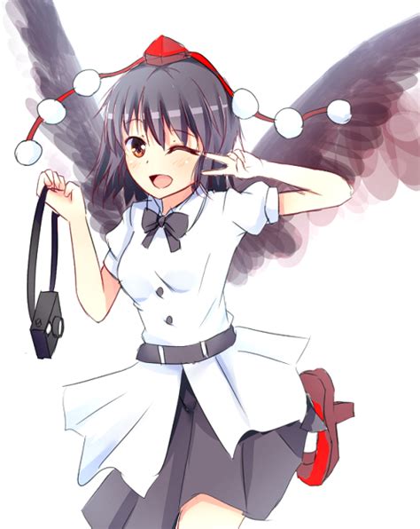 Safebooru 1girl D Belt Bird Wings Black Hair Blush Bow Bowtie