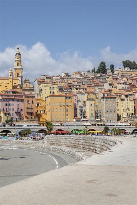 Old Town Architecture Menton Cote D Azur France Stock Image Image Of