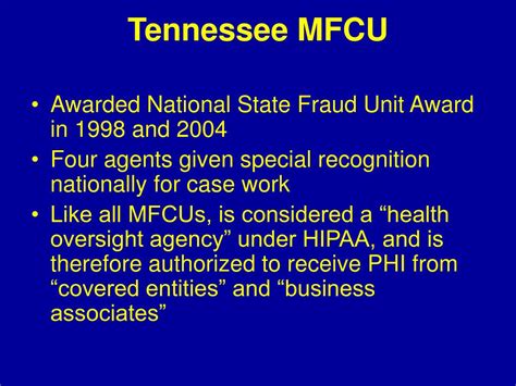 Ppt Tennessee Bureau Of Investigation Medicaid Fraud Control Unit