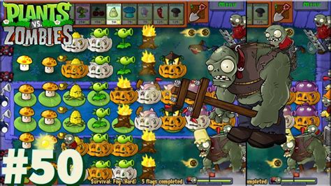 Plants Vs Zombies Survival Fog Hard Youtube