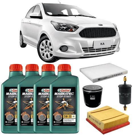 Kit Troca De Leo Castrol Para Ford Ka V Fast Oleo