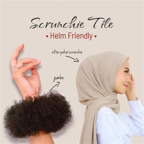 Jual Scrunchie Ikat Rambut TILE Cepol Hijab CEPOL TALI RAMBUT ANTI