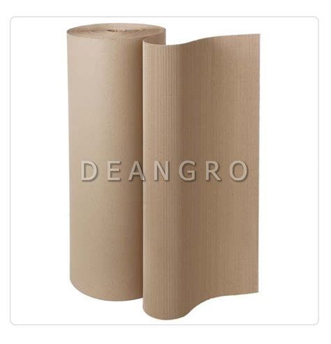 Deangro Kraft Paper Plain Corrugated Roll For Carton Box Gsm