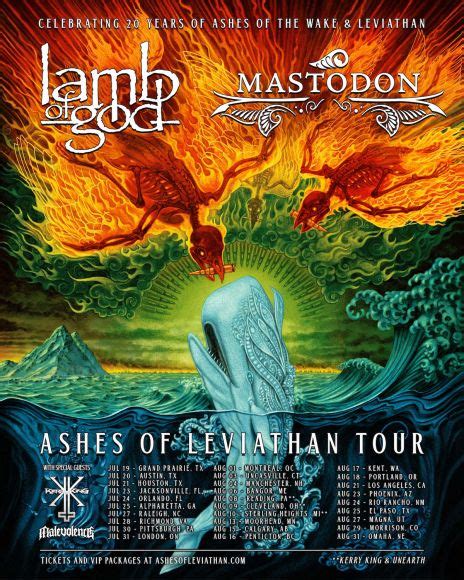 Lamb of God and Mastodon Announce 2024 Tour with Kerry King