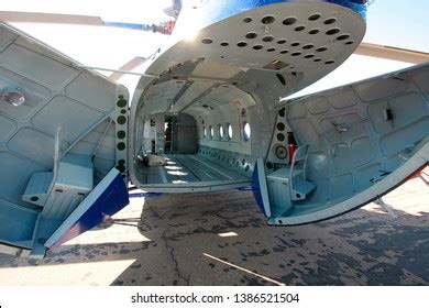 Interior View Empty Cargo Helicopter Fuselage Stock Photo 1386521504 ...