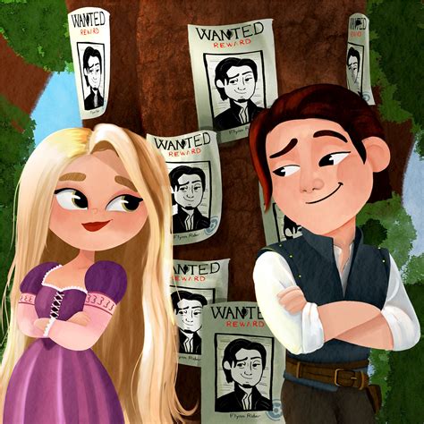 Rapunzel & Flynn Rider Illustration on Behance