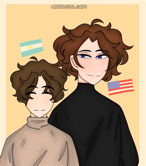 UsArg (USA x Argentina) Countryhumans BrillitosGays - Illustrations ART ...