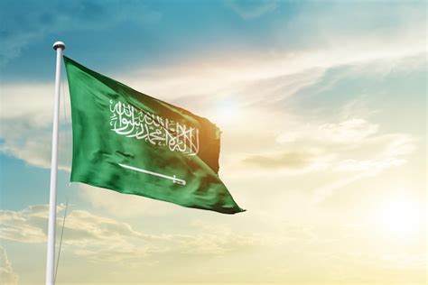 Bandeira da arábia saudita Foto Premium