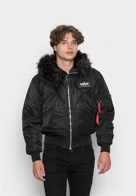 Alpha Industries 45p Hooded Custom Winter Jacket Black Zalandoie