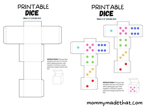 Printable Dice