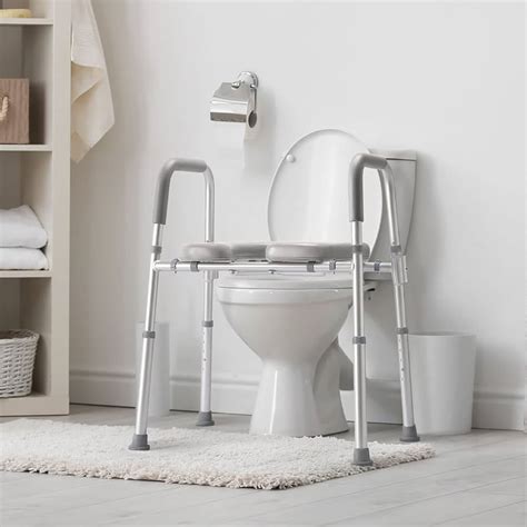 Oasisspace Bariatric Bedside Commode Lb Folding In Toilet Seat Chair