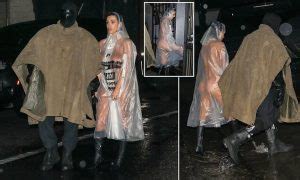 Bianca Censori Struggles To Protect Her Modesty As She Goes N De For A