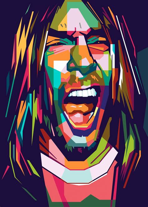 Iggy Pop Poster Picture Metal Print Paint By Nofa Aji Zatmiko