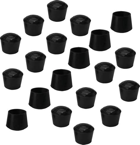 Uxcell 20pcs Chair Leg Tips Caps 25mm 1 Inch Anti Slip Rubber Furniture