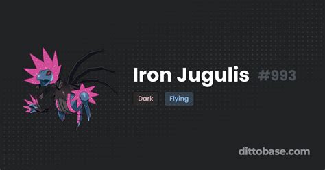 Iron Jugulis | Dittobase Pokédex