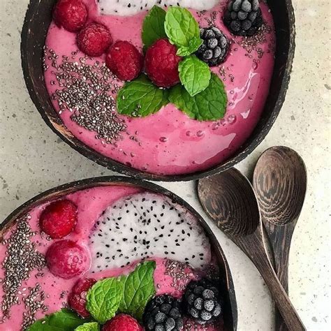 Delicious Pink Smoothie Bowls