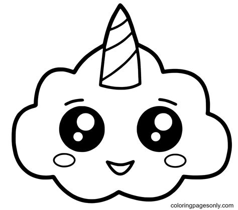 113 Kawaii Coloring Pages ColoringPagesOnly