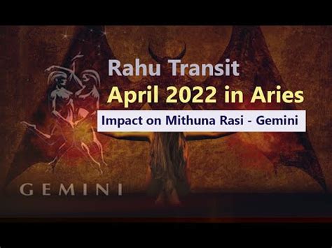 Rahu Transit April In Aries Impact On Mithuna Rasi Gemini