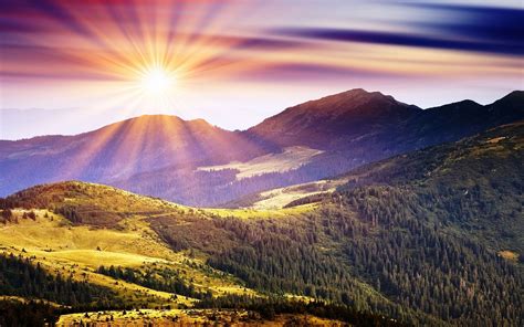 Mountain Sunshine Wallpapers 4k HD Mountain Sunshine Backgrounds On