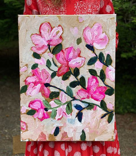 Sweet Magnolia 2 Original Art Carrie Schmitt