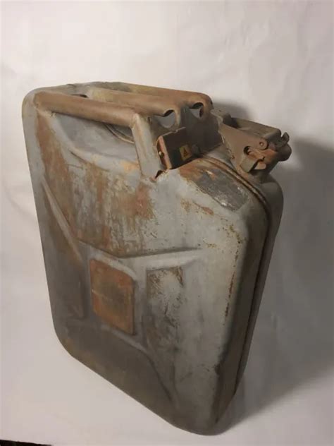 OLD VINTAGE SWISS Military Jerry Can Gas Fuel Container WWII WW2 118