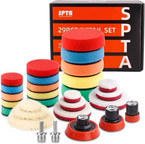 Amazon SPTA 29pcs Drill Buffing Pad Detail Polishing Pad Mix Size