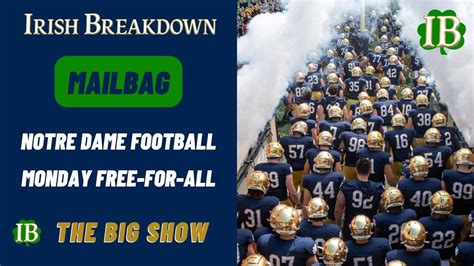 Notre Dame Football Mailbag One News Page Video