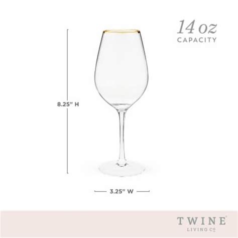 Gilded Stemmed Wine Glass Set TwineÂ® Pack Of 1 Kroger