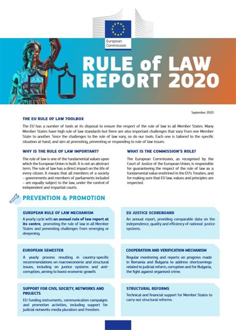 2020 Rule Of Law Report Communication And Country Chapters Reports