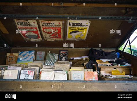 Madrid Spain Th Apr General View Of Books On A Stall Of