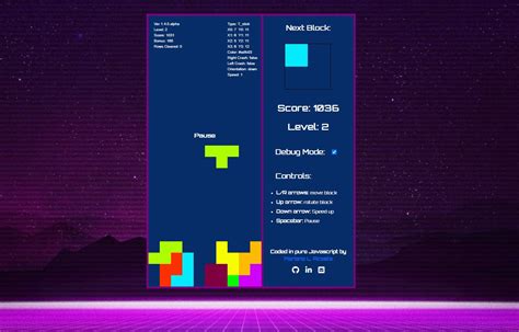 Github Mlacosta Marian Tetris A Tetris Clone I Created Using Html