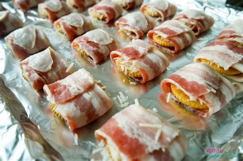 Parmesan Bacon Wrapped Ritz Crackers Perfect Party Recipe