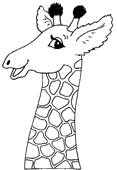 Giraffe Face Coloring Pages At Getdrawings Free Download