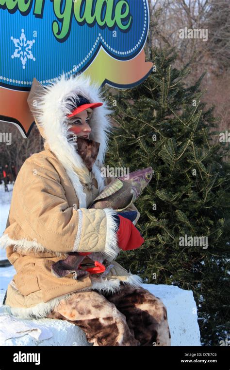 Snow festival in Montreal ,Canada ,Quebec Stock Photo - Alamy