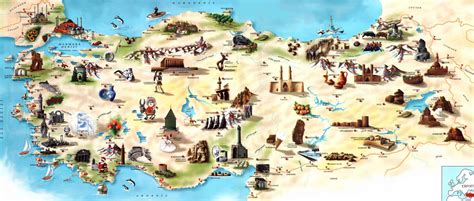 Turkey Tourist Map - Turkey • mappery