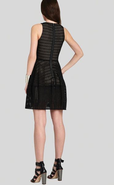 Bcbgmaxazria Bcbg Max Azria Dress Cassandra Aline Lace In Black Lyst