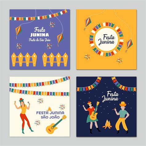 Celebración tradicional brasileña festa junina texto brasileño