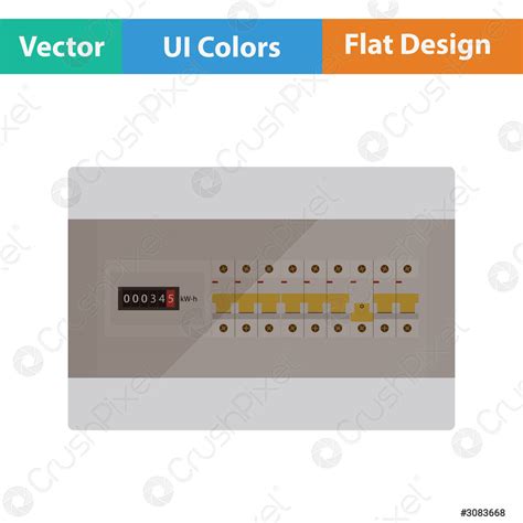 Circuit Breakers Box Icon Stock Vector 3083668 Crushpixel