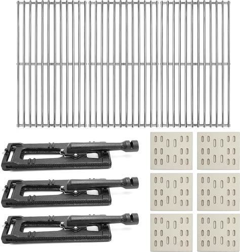 Amazon Hongso 18 75 SUS304 Grill Grates 8 X 7 25 Inches Ceramic