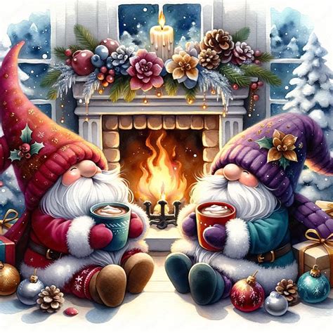 Christmas Gnome Clipart Festive Christmas Gnome Clipart Bundle 01 10