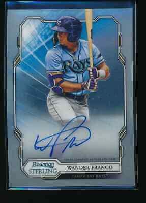 WANDER FRANCO AUTO 2019 Bowman Sterling Prospect Autograph Rays Rookie