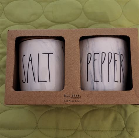 Rae Dunn Kitchen Rae Dunn Marbled Salt And Pepper Cellars Box Set