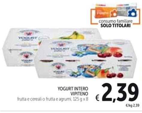 YOGURT INTERO VIPITENO Frutta E Cereali O Frutta E Agrumi 125 G X 8