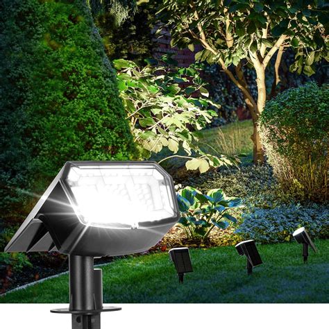 AUDERWIN Solar Spot Lights Outdoor Waterproof 4 Pack IP65 63 LED 3