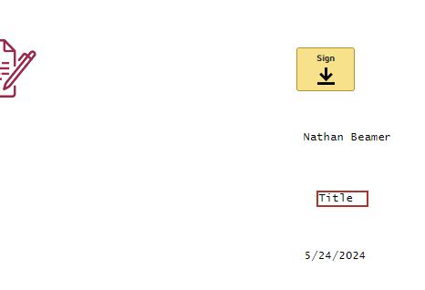 I Need To Make A Template Where The First Signer Needs To Know The Name