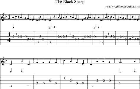 Guitar Tab and sheet music for The Black Sheep