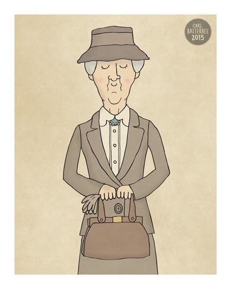 Miss Marple Illustration Print