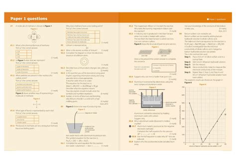 GCSE Aqa Chemistry Paper 1 Questions Studocu